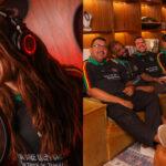 A cantora Anitta com as cores da Grande Rio